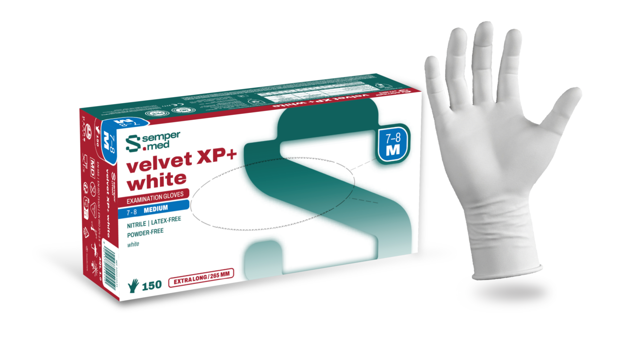Sempermed_Velvet_XP_white_150_size_M_with_Glove